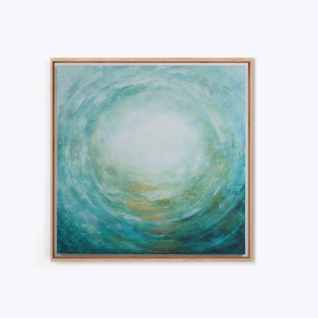 Abstract Healing Spiral Framed Canvas Print, Medical Office Art, Medical School, Office Decor, Fine Art, Calm, Minimalist Decor, MOA-1x1-63