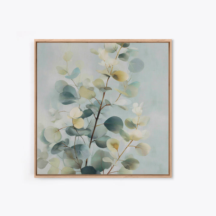 Botanical Eucalyptus Branch Canvas Print, Medical Office Art, Modern Decor, Office Decor, Fine Art, Calm, Home Decor, MOA-1x1-75
