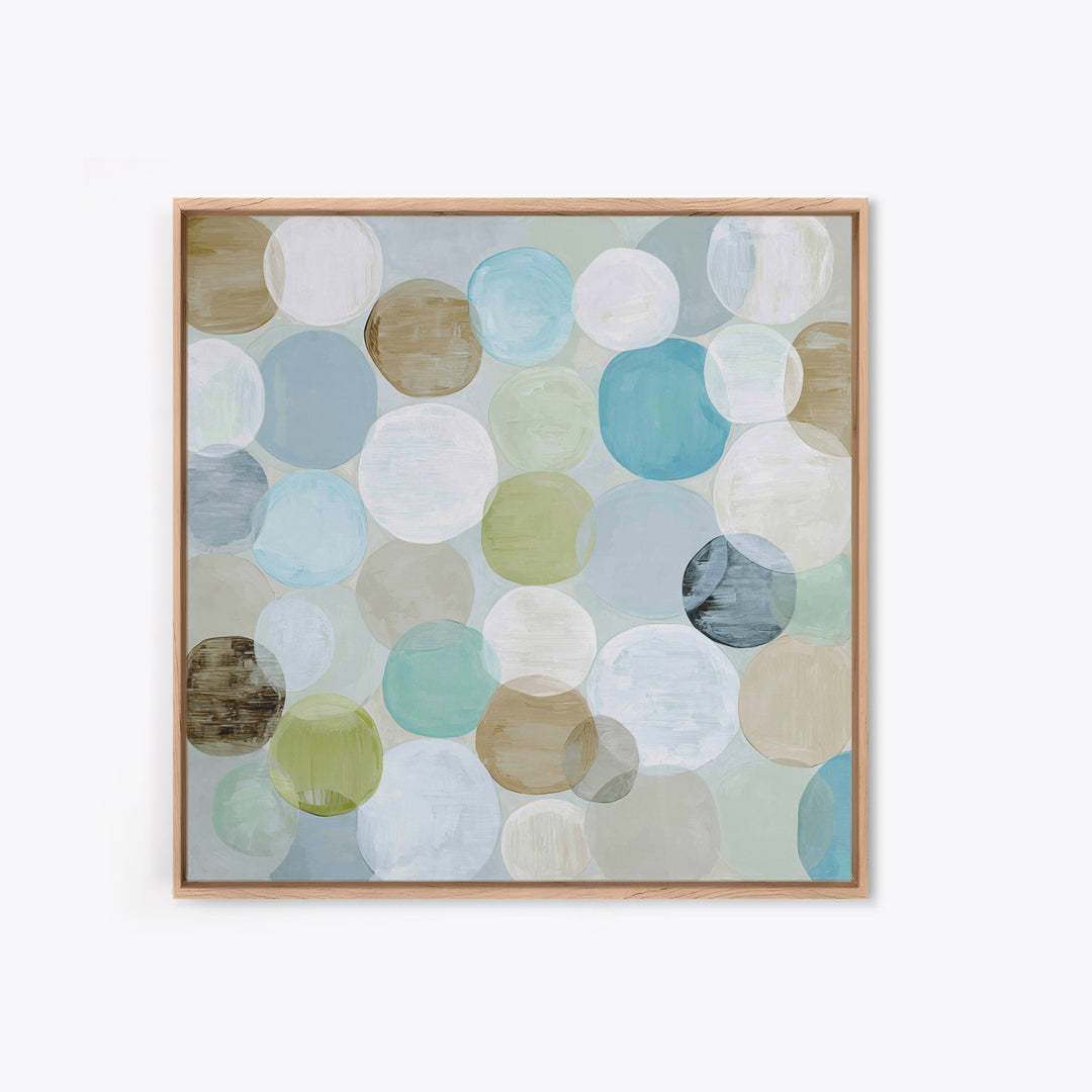 Abstract Cells and Circles as Soothing Pattern Canvas Print, Medical Office Art, Room Decor, Office Decor, Fine Art, Calm, MOA-1x1-77
