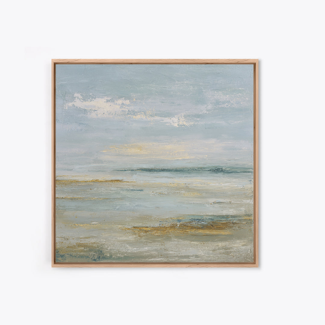 Large Neutral Landscape Framed Canvas Print, Medical Office Art, Textured Painting, Office Decor, Oil Painting, Calm, MOA-1x1-88