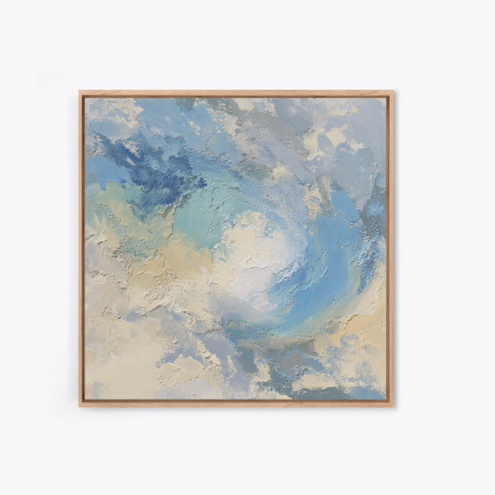 Calming Blue Abstract Canvas Print, Medical Office Art, Wall Art, Office Decor, Fine Art, Calm, Printable Card, Medical Art, MOA-1x1-97