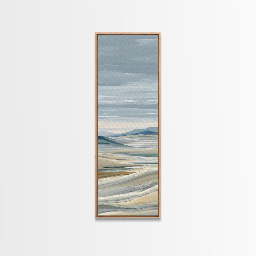 Large Neutral Landscape Canvas Print, Medical Office Art, Healthcare Wall Art, Office Decor, Oil Painting, Calm, Gallery Decor, MOA-1x3-100