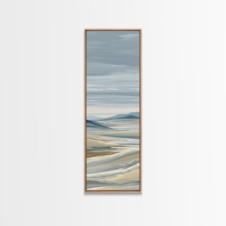 Large Neutral Landscape Canvas Print, Medical Office Art, Healthcare Wall Art, Office Decor, Oil Painting, Calm, Gallery Decor, MOA-1x3-100