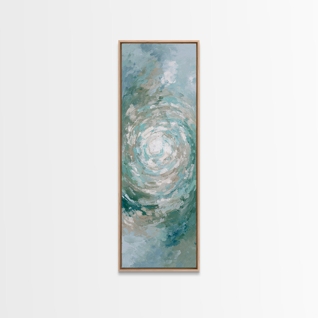 Abstract Healing Spiral Canvas Print, Medical Office Art, Office Decor, Abstract Art, Calm, Anatomy Wall Art, MOA-1x3-27