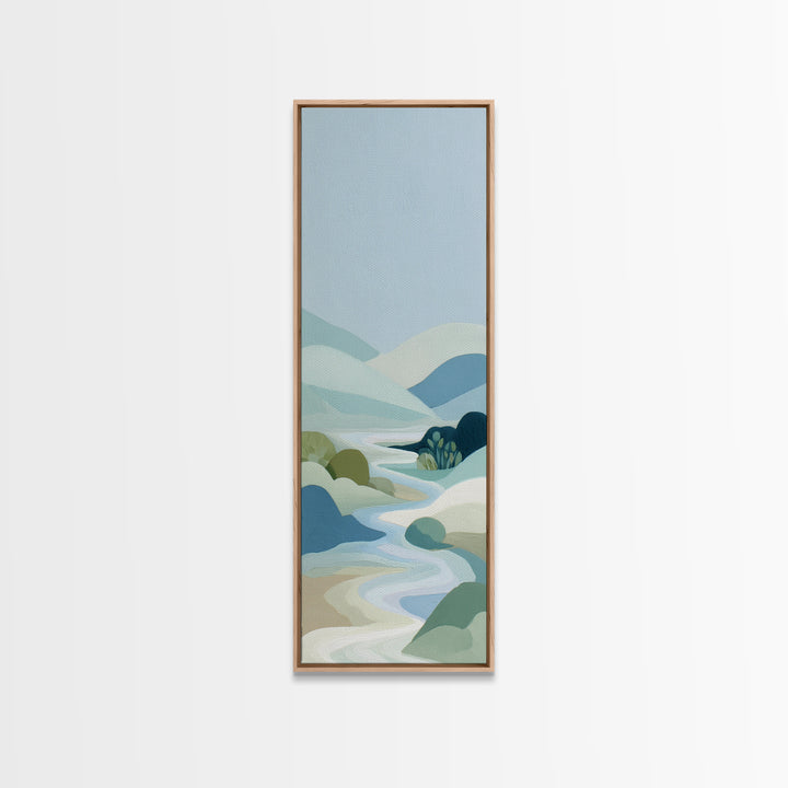 Simple Line Figure Framed Canvas Print, Medical Office Art, Heart Anatomy Print, Office Decor, Oil Painting, Calm, MOA-1x3-30