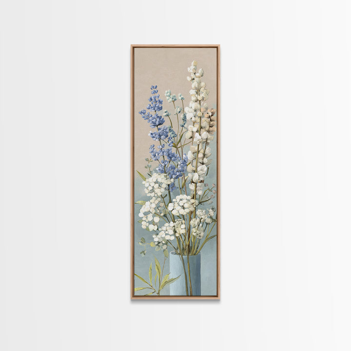 Lavender Botanical Still Life Canvas Print, Medical Office Art, Dental Office Decor, Office Decor, Oil Painting, Calm, MOA-1x3-33