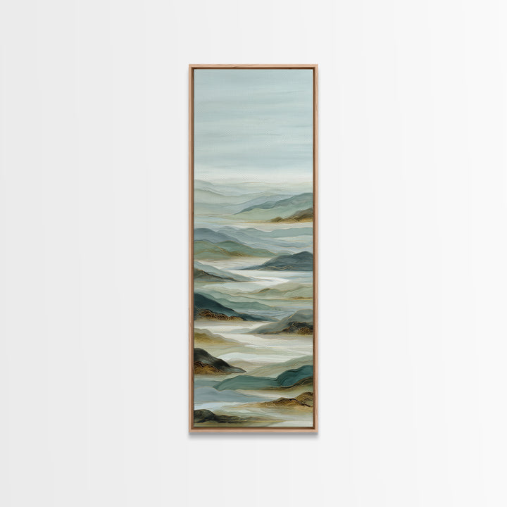 Large Neutral Landscape Framed Canvas Print, Medical Office Art, Fine Art Print, Office Decor, Oil Painting, Calm, Wall Decor, MOA-1x3-4