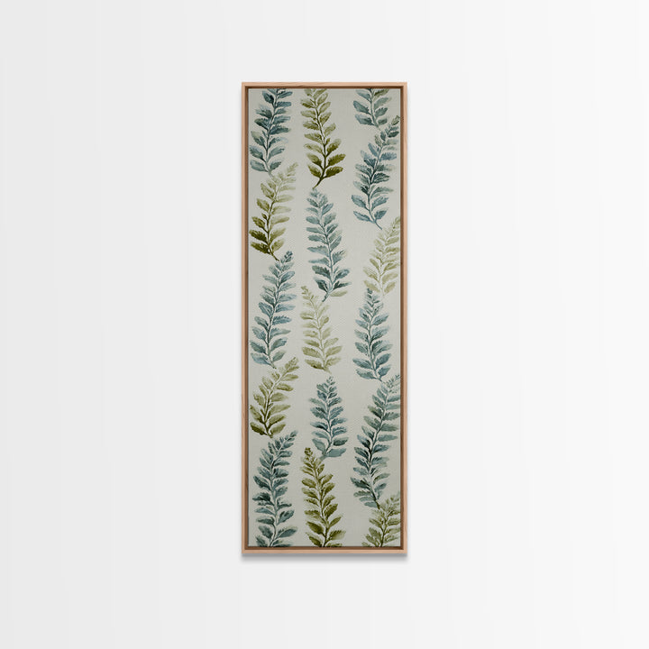 Minimal Green Fern Specimen Canvas Print, Medical Office Art, Contemporary Art, Office Decor, Fine Art, Calm, Animal Art, MOA-1x3-44