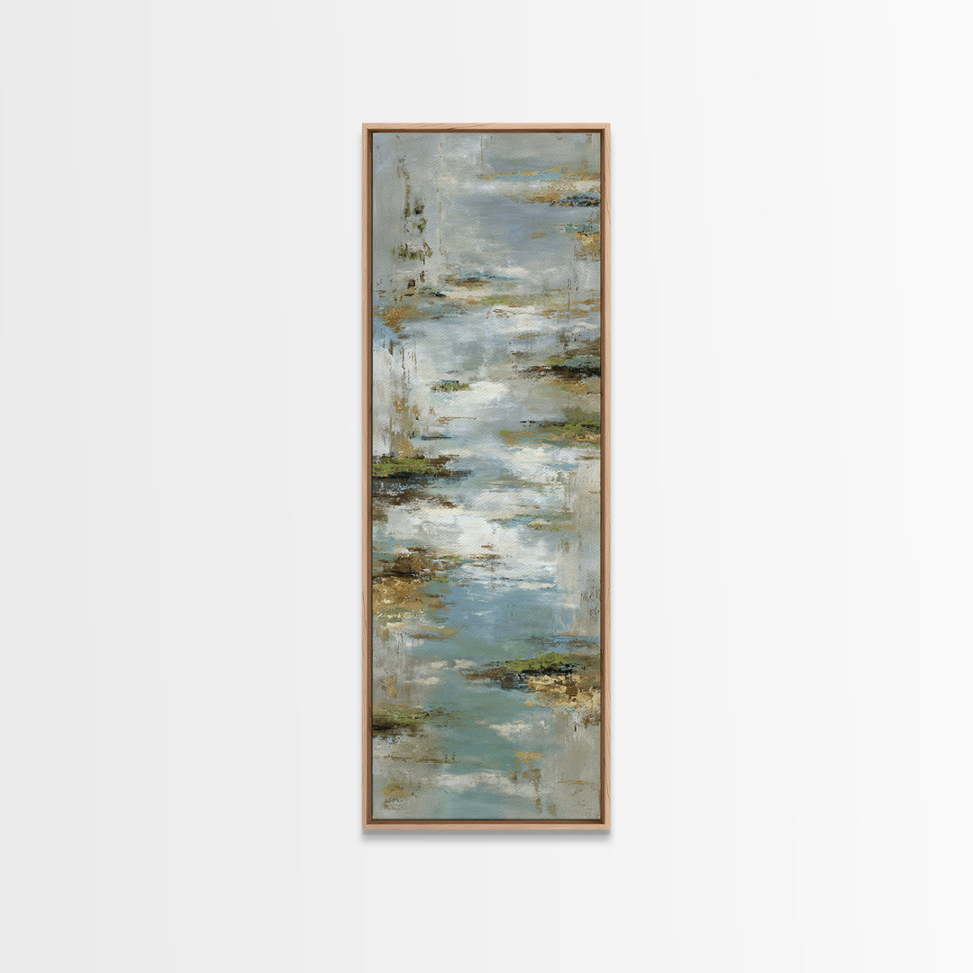Simple Line Figure Framed Canvas Print, Medical Office Art, Heart Anatomy Print, Office Decor, Oil Painting, Calm, MOA-1x3-54