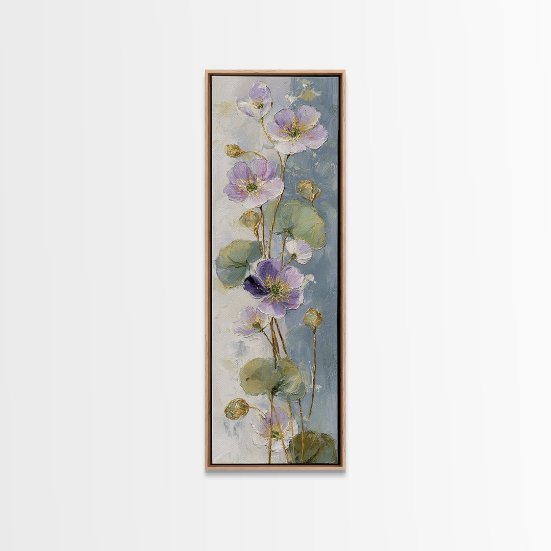 Lavender Botanical Still Life Canvas Print, Medical Office Art, Fine Art Print, Office Decor, Fine Art, Calm, Wall Decor, MOA-1x3-57