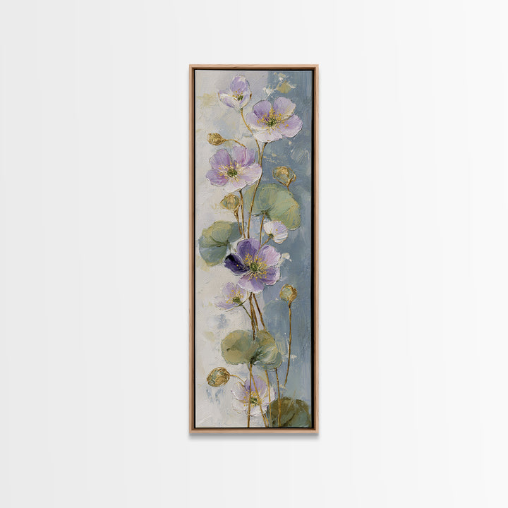 Lavender Botanical Still Life Canvas Print, Medical Office Art, Fine Art Print, Office Decor, Fine Art, Calm, Wall Decor, MOA-1x3-57