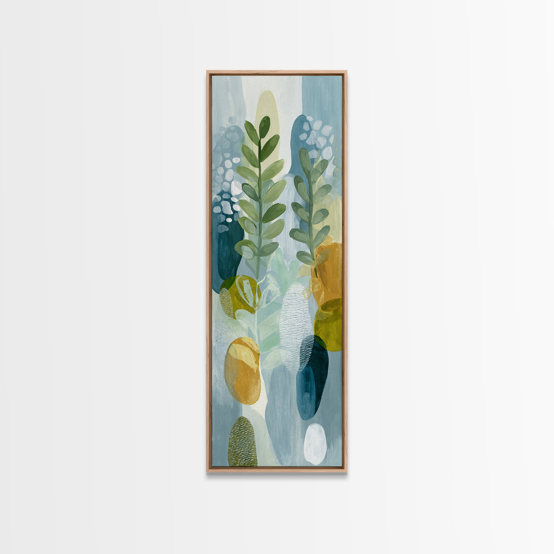 Fresh Citrus and Leaves for Bright Optimism Canvas Print, Medical Office Art, Digital Art, Office Decor, Abstract Art, Calm, MOA-1x3-60