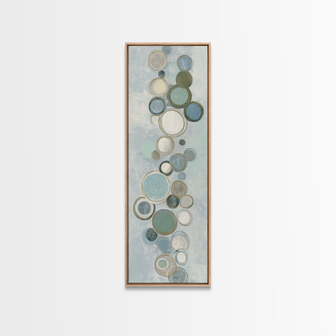 Abstract Cells and Circles as Soothing Pattern Canvas Print, Medical Office Art, Office Decor, Abstract Art, Calm, MOA-1x3-65