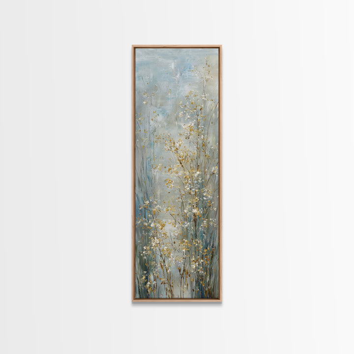 Sunlit Meadow with Wildflowers and Calm Mood Canvas Print, Medical Office Art, Animal Art, Office Decor, Fine Art, Calm, MOA-1x3-72