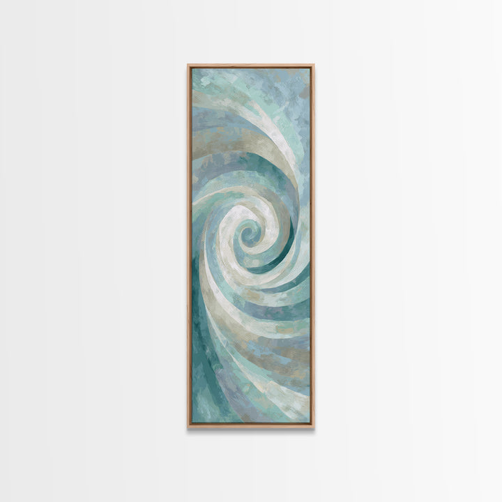 Abstract Healing Spiral Framed Canvas Print, Medical Office Art, Educational Poster, Office Decor, Calm, Fine Art Print, MOA-1x3-75