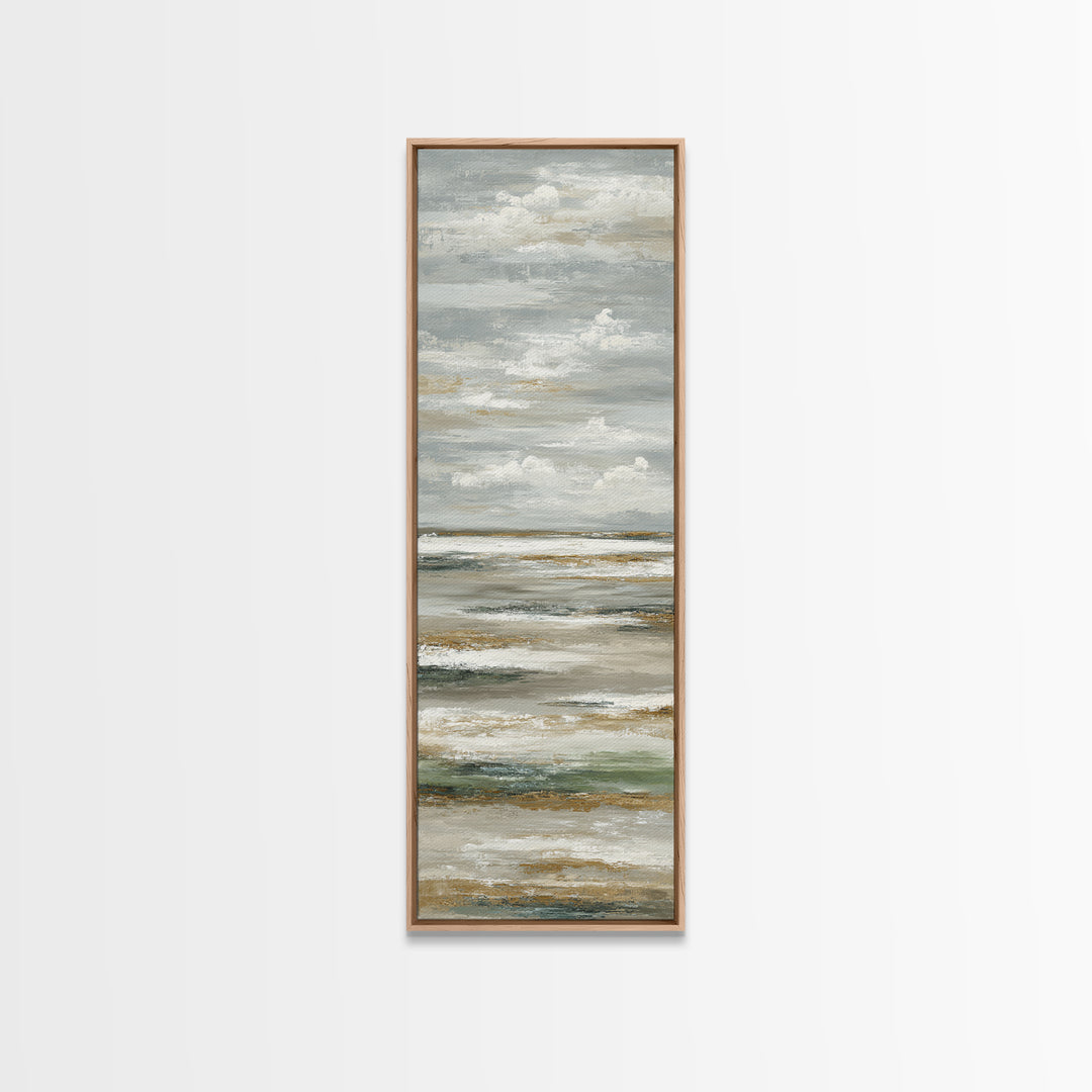 Large Neutral Landscape Framed Canvas Print, Medical Office Art, Printable Card, Office Decor, Fine Art, Calm, School Nurse Art, MOA-1x3-76