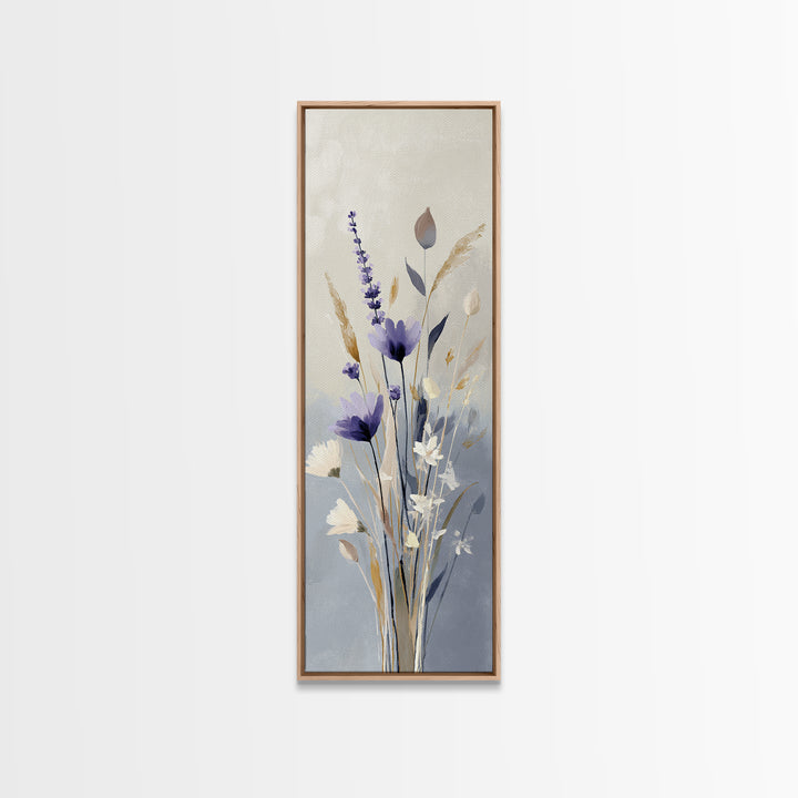 Lavender Botanical Still Life Canvas Print, Medical Office Art, Printable Card, Office Decor, Fine Art, Calm, School Nurse Art, MOA-1x3-81