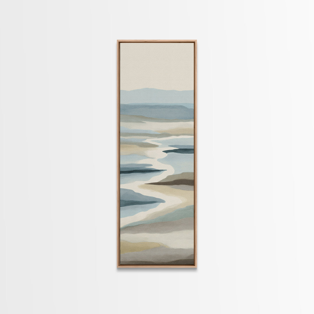 Peaceful Ocean Horizon Canvas Print, Medical Office Art, Medical Decor, Office Decor, Calm, Science Art, Neuroscience Art, MOA-1x3-88