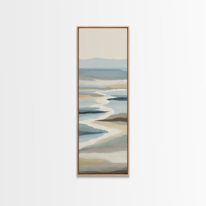Peaceful Ocean Horizon Canvas Print, Medical Office Art, Medical Decor, Office Decor, Calm, Science Art, Neuroscience Art, MOA-1x3-88