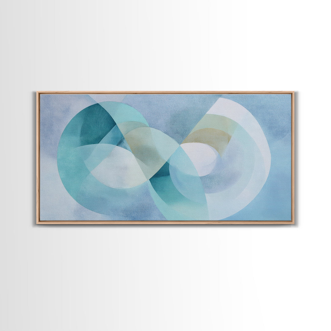 Abstract Healing Spiral Framed Canvas Print, Medical Office Art, Healthcare Wall Art, Office Decor, Abstract Art, Calm, MOA-2x1-11