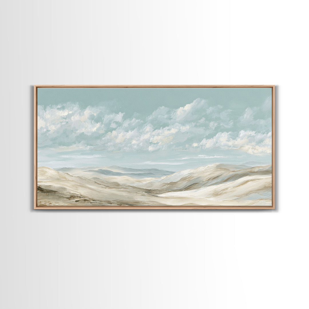 Large Neutral Landscape Framed Canvas Print, Medical Office Art, Art Print, Office Decor, Fine Art, Calm, Printable Art, MOA-2x1-12