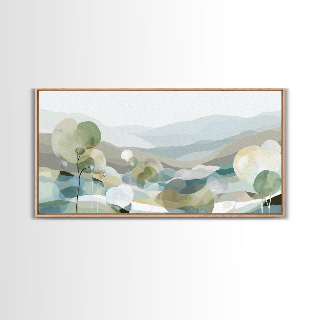 Clean Geometric Composition Framed Canvas Print, Medical Office Art, Luxury Decor, Office Decor, Calm, Digital Wall Art, MOA-2x1-30