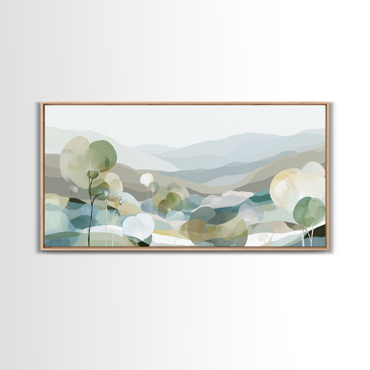 Clean Geometric Composition Framed Canvas Print, Medical Office Art, Luxury Decor, Office Decor, Calm, Digital Wall Art, MOA-2x1-30