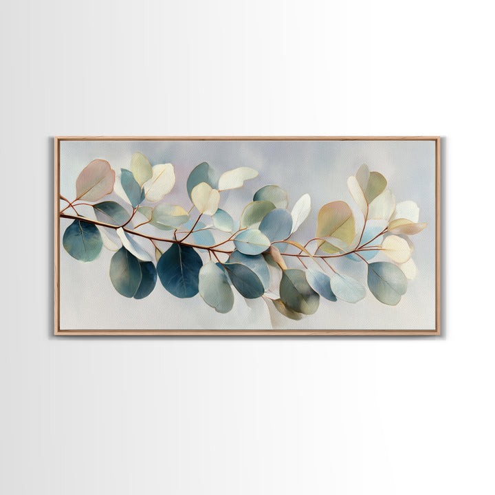 Botanical Eucalyptus Branch Canvas Print, Medical Office Art, Animal Art, Office Decor, Watercolor Art, Calm, MOA-2x1-47