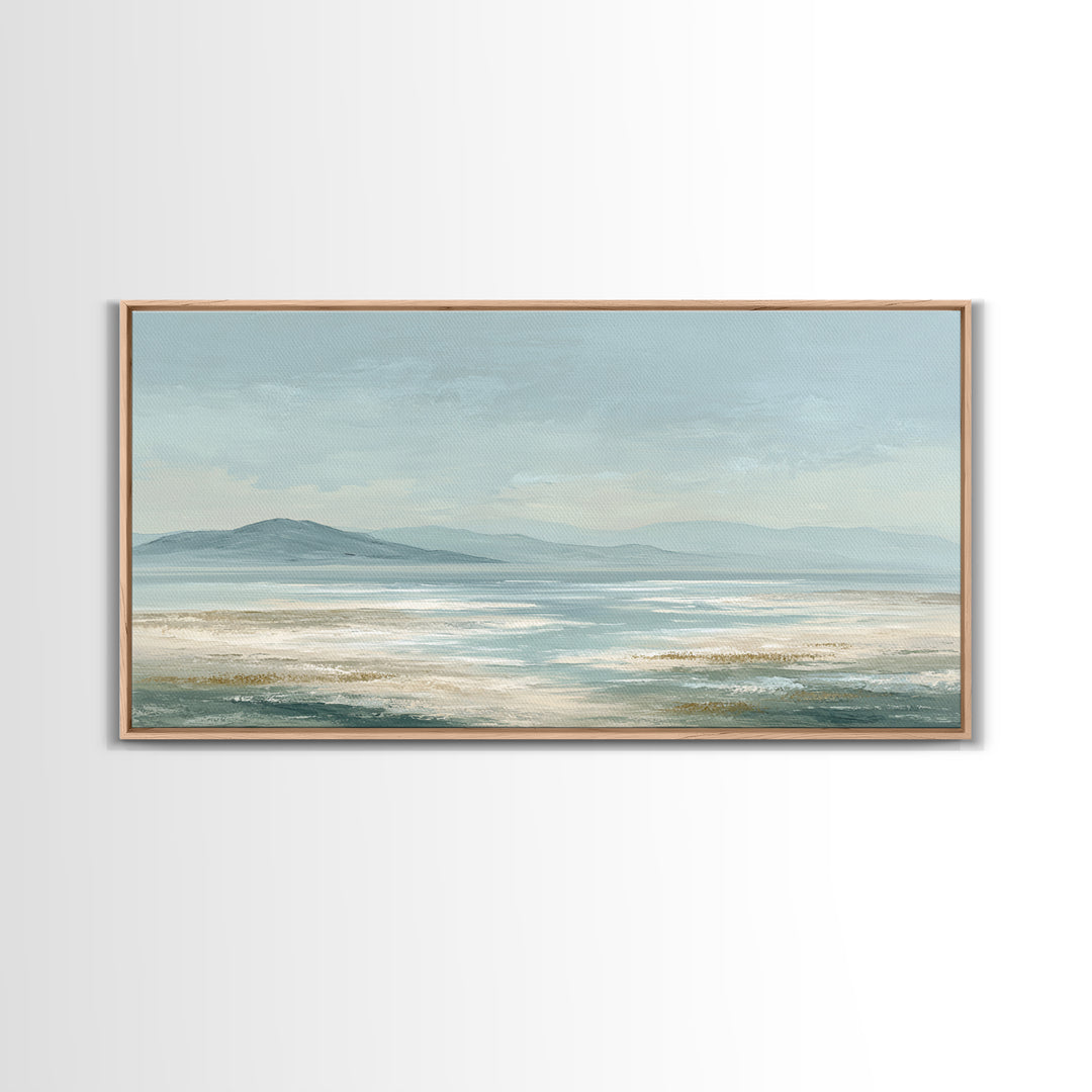 Peaceful Ocean Horizon Canvas Print, Medical Office Art, Digital Art, Office Decor, Calm, Medical Decor, Anatomy Wall Art, MOA-2x1-48