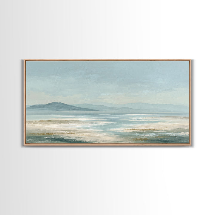 Peaceful Ocean Horizon Canvas Print, Medical Office Art, Digital Art, Office Decor, Calm, Medical Decor, Anatomy Wall Art, MOA-2x1-48