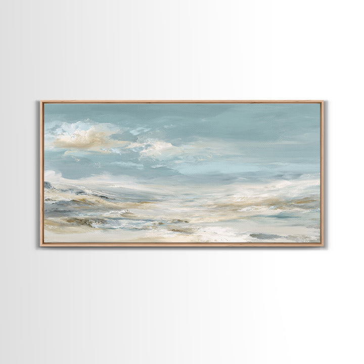 Sky and Cloud Scene Canvas Print, Medical Office Art, Medical Student Gift, Office Decor, Oil Painting, Calm, Anatomy Poster, MOA-2x1-53