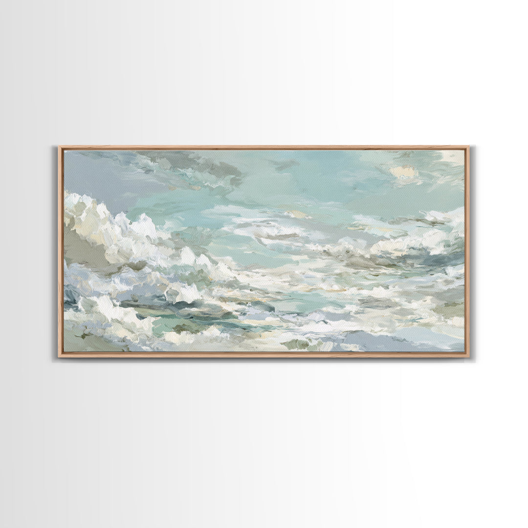 Sky and Cloud Scene Canvas Print, Medical Office Art, Medical Student Gift, Office Decor, Oil Painting, Calm, Anatomy Poster, MOA-2x1-77