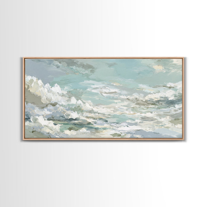Sky and Cloud Scene Canvas Print, Medical Office Art, Medical Student Gift, Office Decor, Oil Painting, Calm, Anatomy Poster, MOA-2x1-77