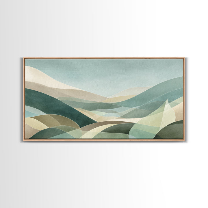 Clean Geometric Composition Canvas Print, Medical Office Art, Contemporary Art, Office Decor, Abstract Art, Calm, Animal Art, MOA-2x1-78