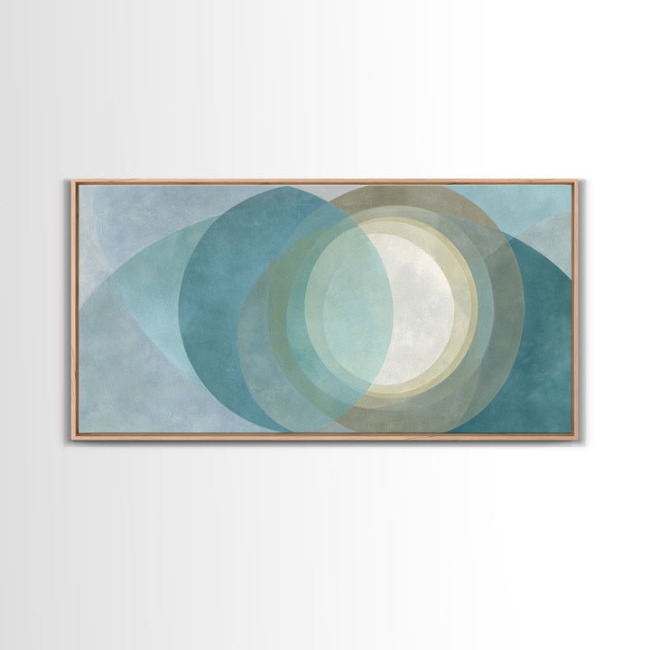 Abstract Healing Spiral Framed Canvas Print, Medical Office Art, Contemporary Art, Office Decor, Fine Art, Calm, Animal Art, MOA-2x1-83