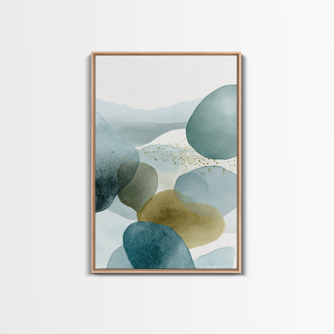 Simple Line Figure Framed Canvas Print, Medical Office Art, Boho Decor, Office Decor, Fine Art, Calm, Printable Wall Art, MOA-2x3-26