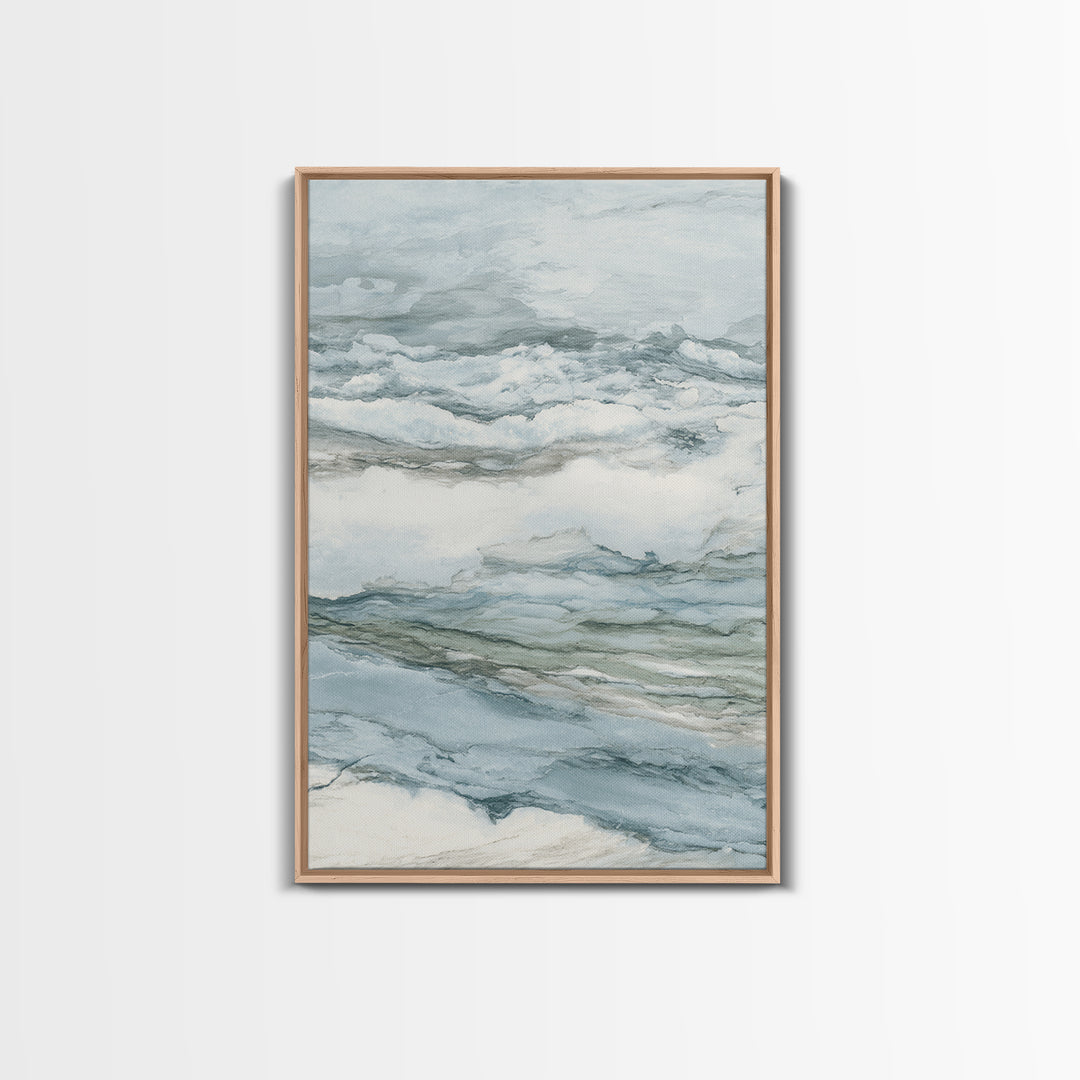 Subtle Marble Texture Framed Canvas Print, Medical Office Art, Science Art, Office Decor, Fine Art, Calm, Textured Painting, MOA-2x3-3