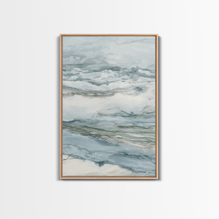 Subtle Marble Texture Framed Canvas Print, Medical Office Art, Science Art, Office Decor, Fine Art, Calm, Textured Painting, MOA-2x3-3
