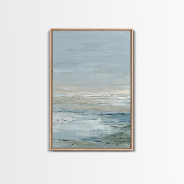 Soft Mountain Landscape Framed Canvas Print, Medical Office Art, Contemporary Art, Office Decor, Fine Art, Calm, Animal Art, MOA-2x3-34