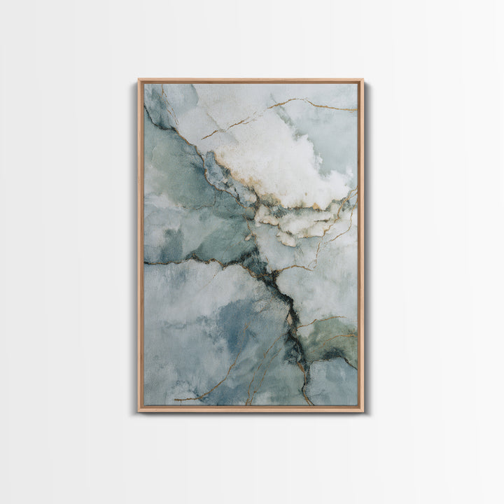 Subtle Marble Texture Framed Canvas Print, Medical Office Art, Room Decor, Office Decor, Oil Painting, Calm, MOA-2x3-51