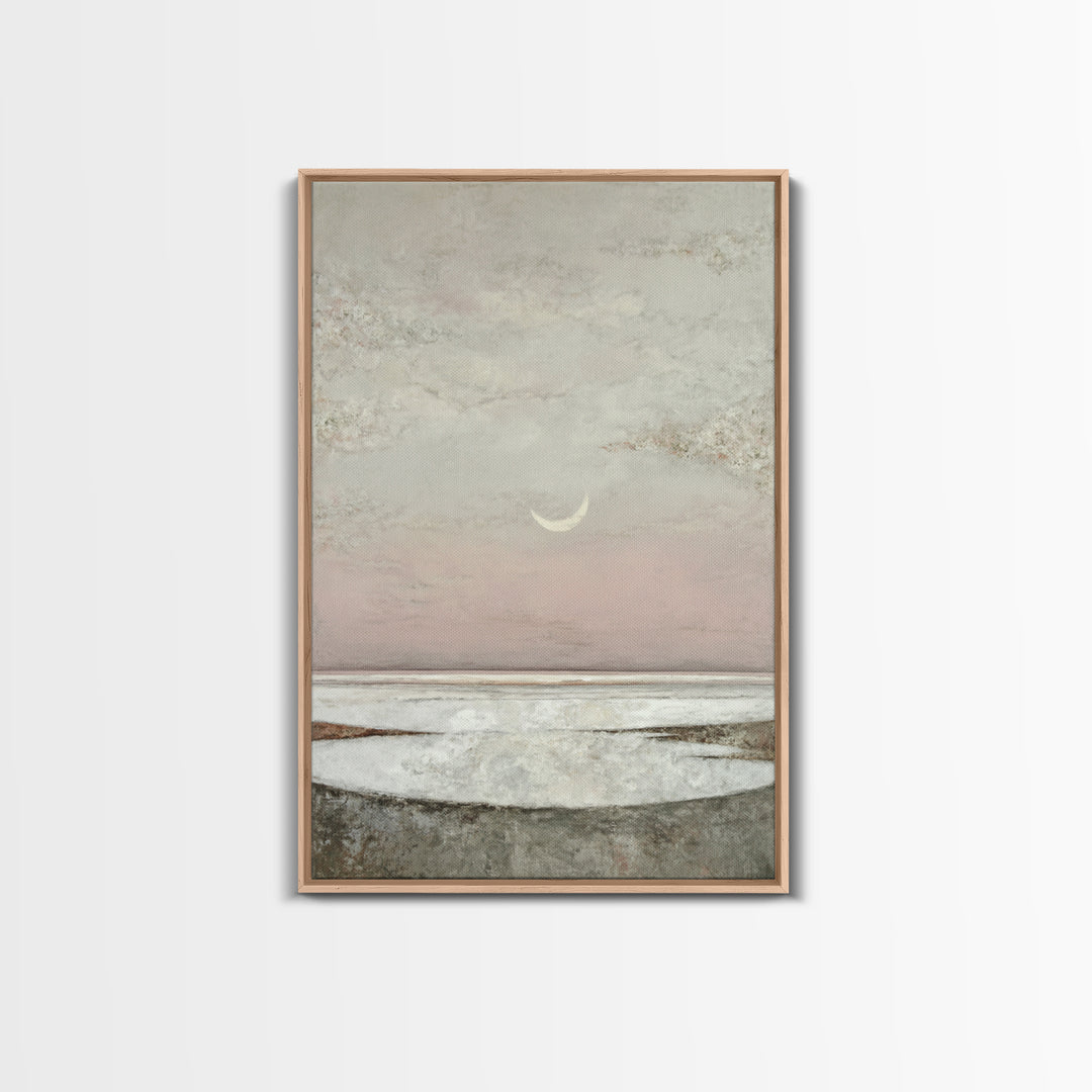 Peaceful Ocean Horizon Framed Canvas Print, Medical Office Art, Wall Art, Office Decor, Fine Art, Calm, Printable Card, MOA-2x3-60