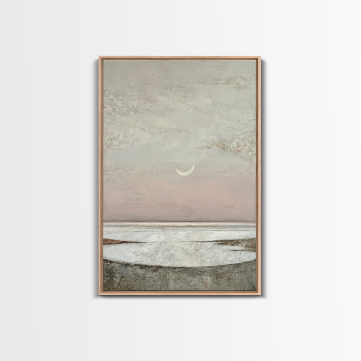 Peaceful Ocean Horizon Framed Canvas Print, Medical Office Art, Wall Art, Office Decor, Fine Art, Calm, Printable Card, MOA-2x3-60
