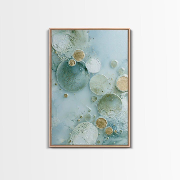 Abstract Cells and Circles as Soothing Pattern Canvas Print, Medical Office Art, Minimalist Art, Office Decor, Fine Art, Calm, MOA-2x3-61