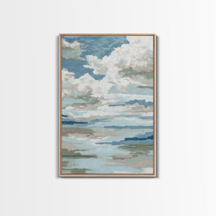 Sky and Cloud Scene Canvas Print, Medical Office Art, Teal Wall Art, Office Decor, Fine Art, Calm, Anatomy Art, Brain Art, MOA-2x3-65
