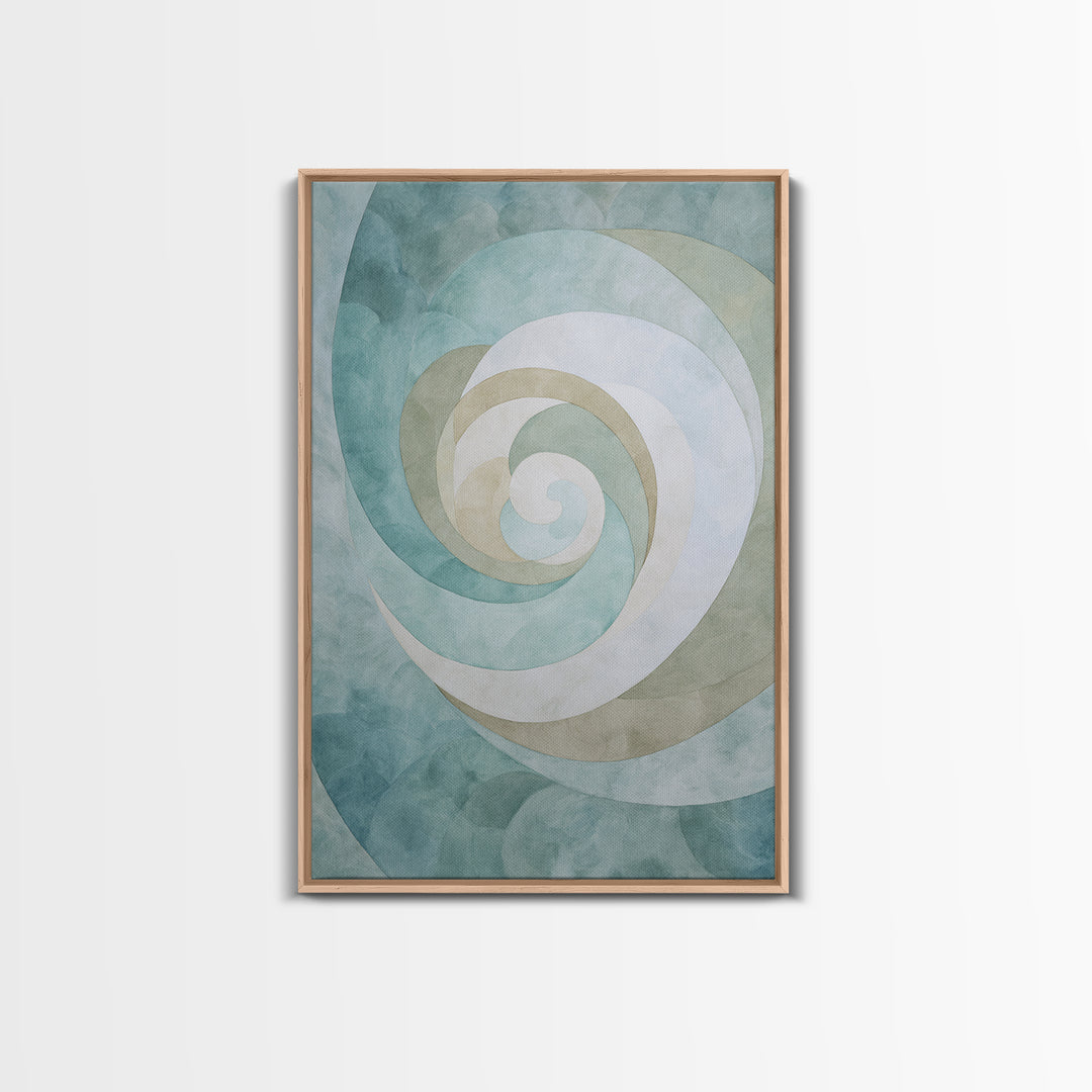 Abstract Healing Spiral Canvas Print, Medical Office Art, Digital Wall Art, Office Decor, Fine Art, Calm, Healthcare Wall Art, MOA-2x3-71