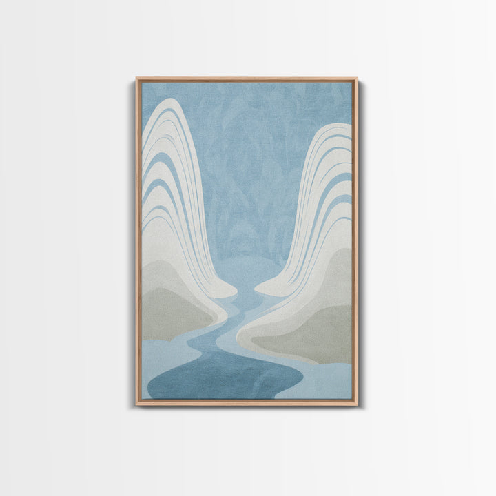 Simple Line Figure Framed Canvas Print, Medical Office Art, Digital Art, Office Decor, Fine Art, Calm, Medical Decor, MOA-2x3-74
