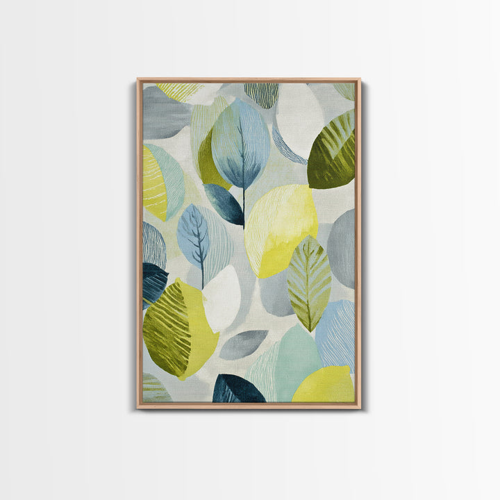 Fresh Citrus and Leaves for Bright Optimism Framed Canvas Print, Medical Office Art, Anatomy Poster, Office Decor, Oil Painting, MOA-2x3-8