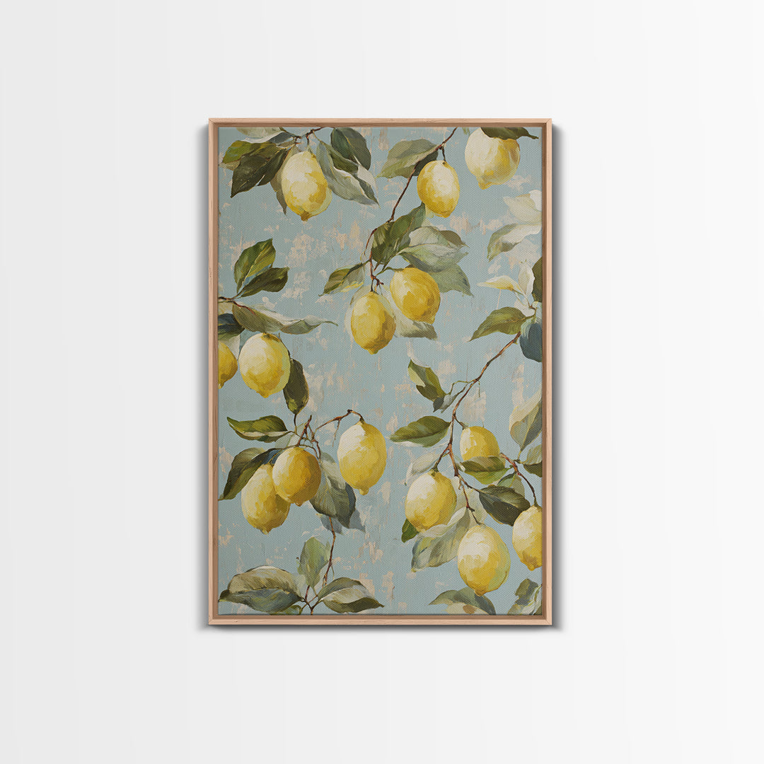Fresh Citrus and Leaves for Bright Optimism Canvas Print, Medical Office Art, Office Decor, Calm, Medical Wall Art, MOA-2x3-80