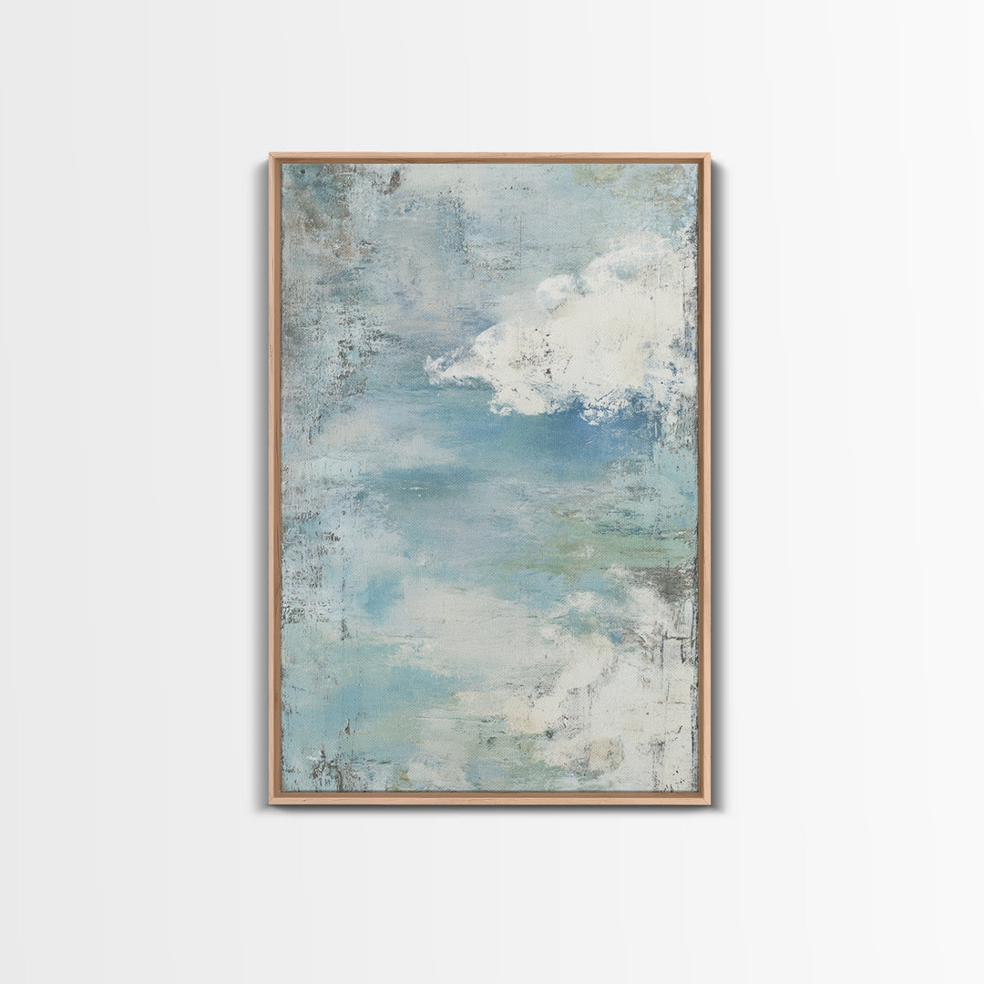 Calming Blue Abstract Canvas Print, Medical Office Art, Medical Art, Office Decor, Fine Art, Calm, Biology Art, Nurse Wall Art, MOA-2x3-81