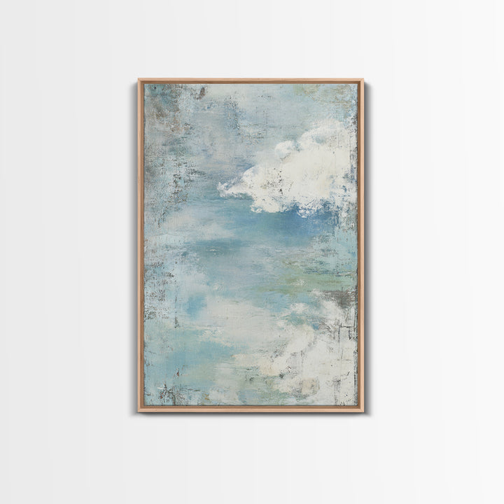 Calming Blue Abstract Canvas Print, Medical Office Art, Medical Art, Office Decor, Fine Art, Calm, Biology Art, Nurse Wall Art, MOA-2x3-81